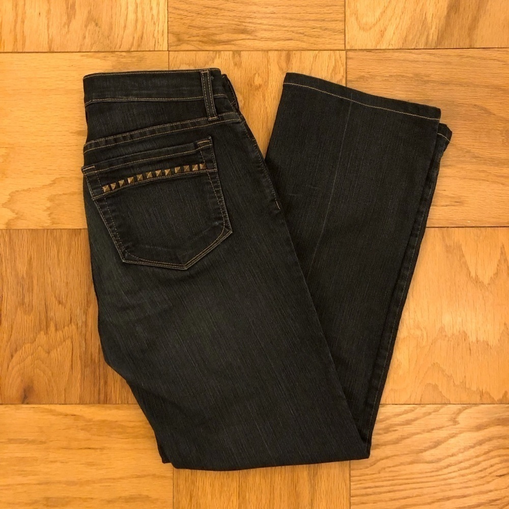 NYDJ Not Your Daughters Jeans Marilyn Straight Leg Jeans with Stud Pocket Detail